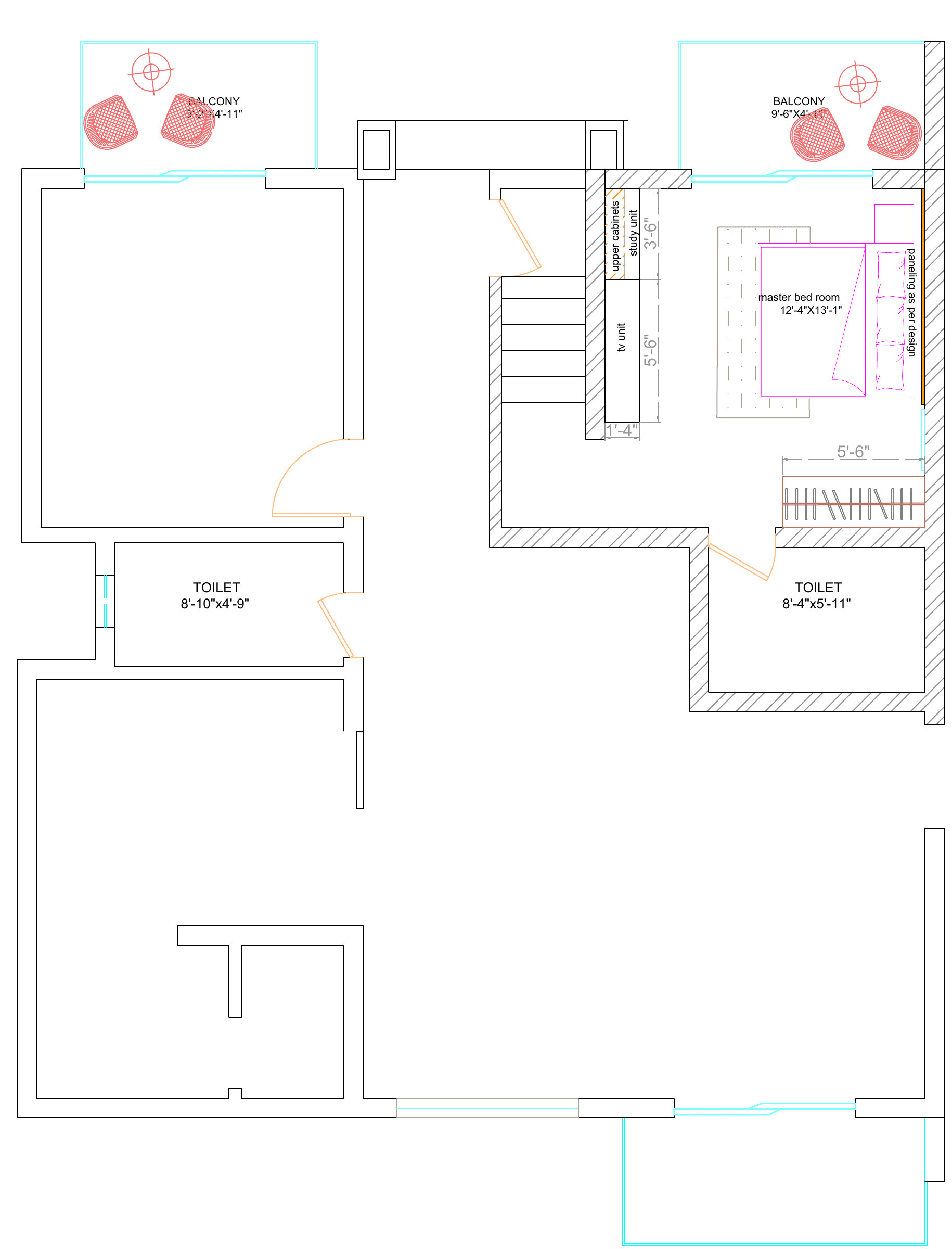 Approved first-floor furniture and interior layout for Residence 04